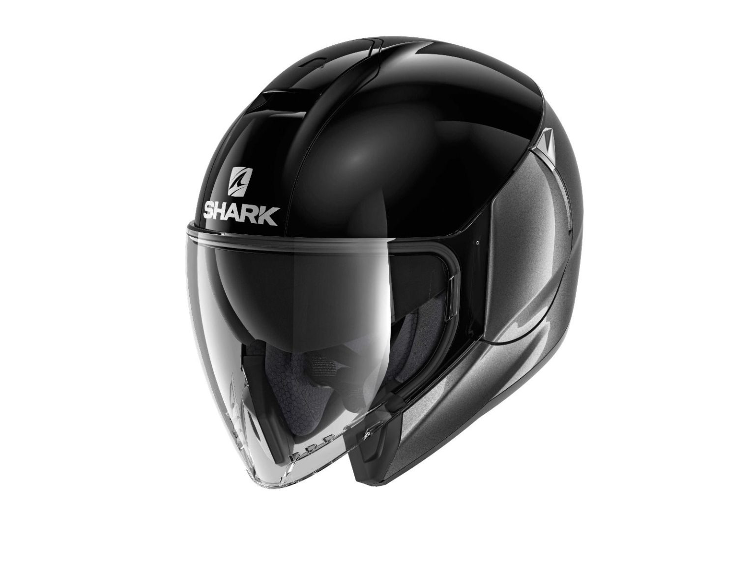 SHARK HELMET CITY CRUISER DUAL BLACK/DARK GREY - TwoWheels