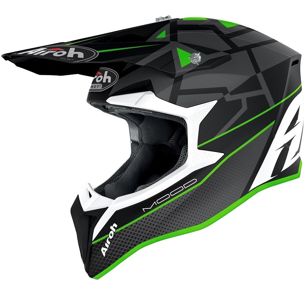 AIROH WRAAP HELMET ‘MOOD’ GREEN MATT - TwoWheels